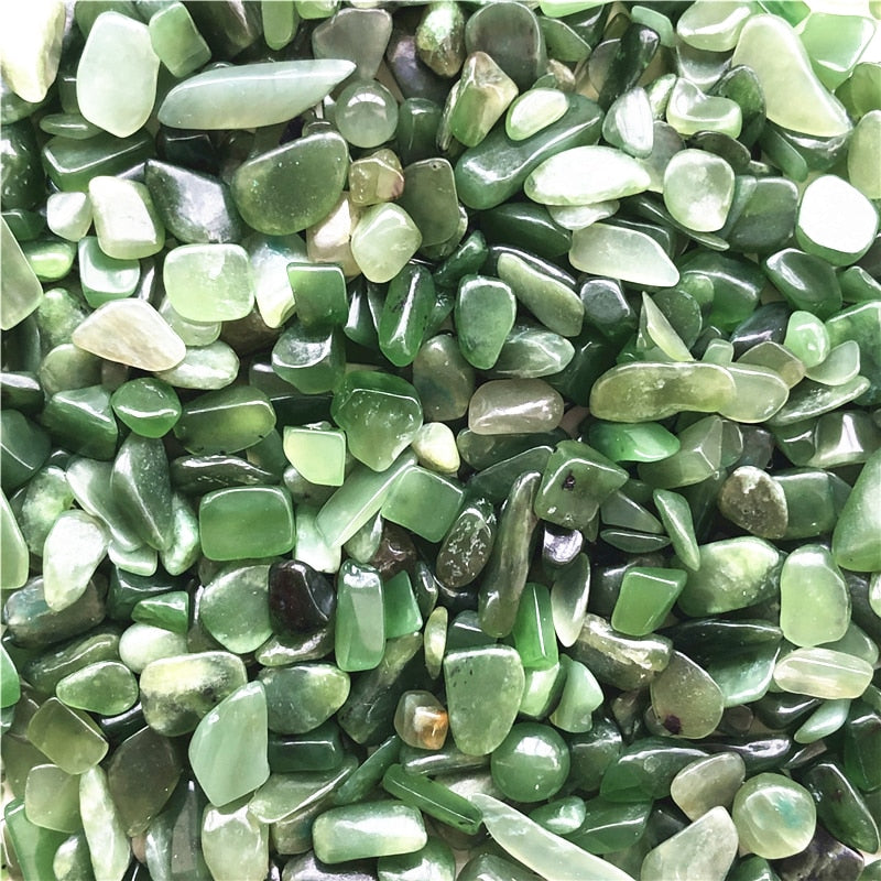 5-7mm Natural Green Jasper Jade Stone Polished Reiki Chakra Healing Crystals Natural Quartz Crystals 50g.