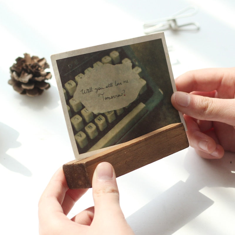 Wood Holder for Daily Tarot / Oracle / Affirmation Card Pull Display.