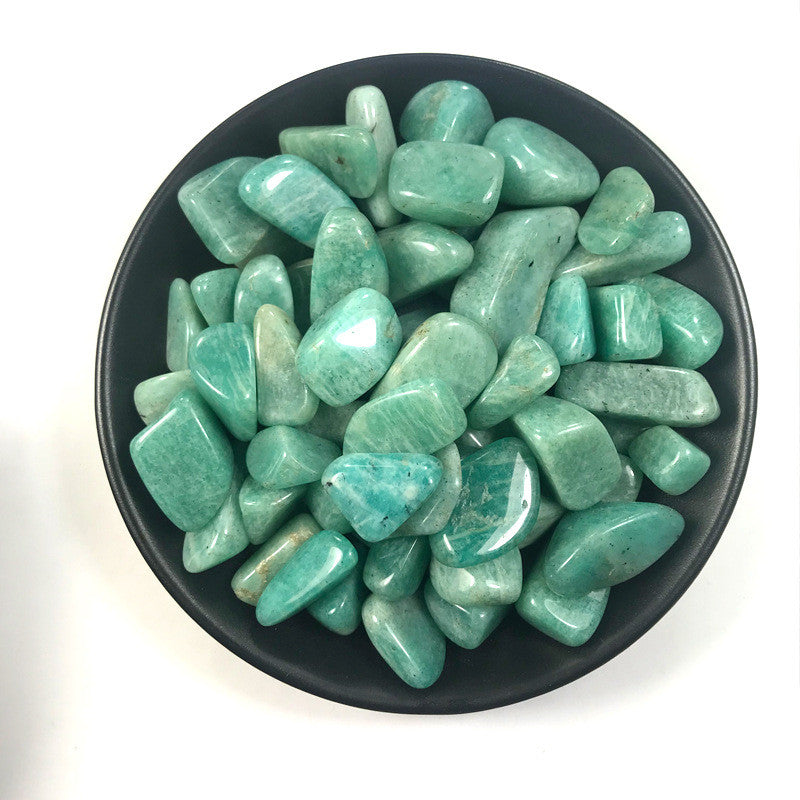 Amazonite Tumbled / Polished Stones Perfect for Crystal Grids - 100g 10-15mm.