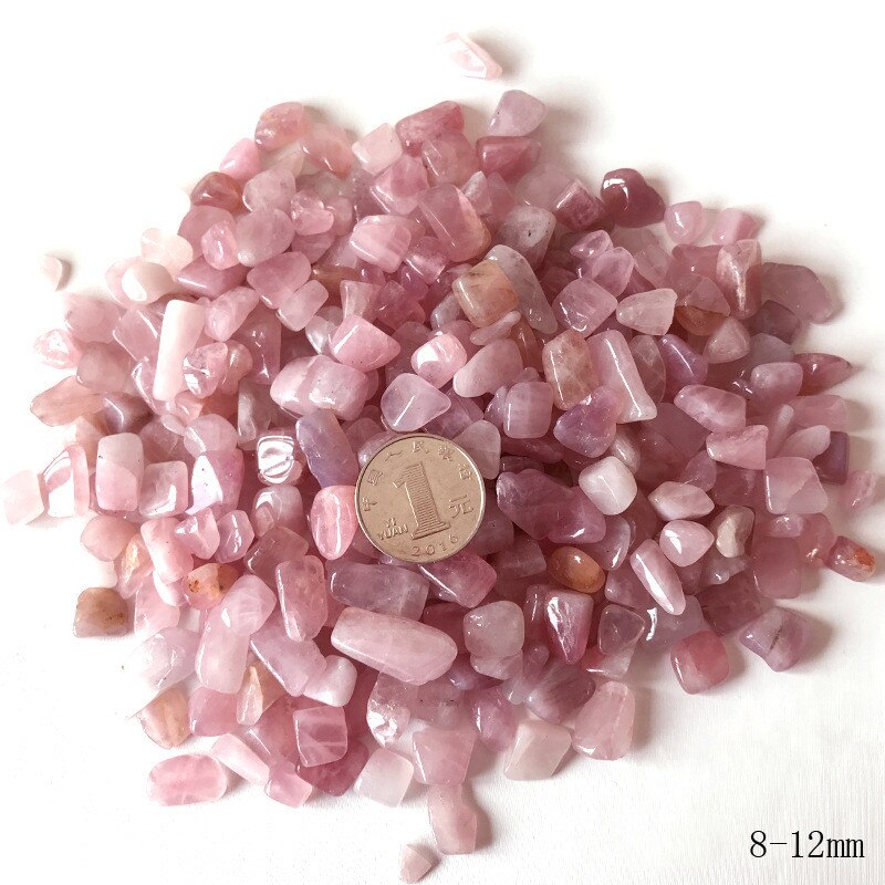Rose Quartz Crystal Polished Stone Chips.