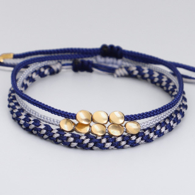 Tibetan Braided Handmade Copper Bracelets - Sets of 3 freeshipping - Dara Laine Murray
