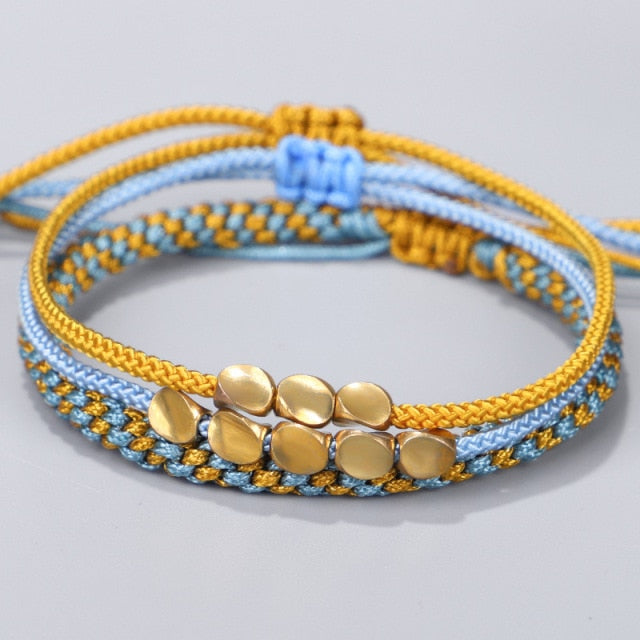 Tibetan Braided Handmade Copper Bracelets - Sets of 3 freeshipping - Dara Laine Murray