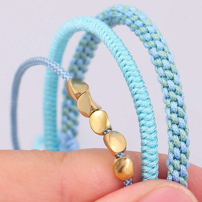 Tibetan Braided Handmade Copper Bracelets - Sets of 3 freeshipping - Dara Laine Murray