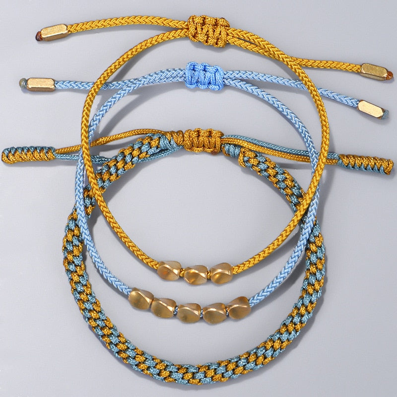 Tibetan Braided Handmade Copper Bracelets - Sets of 3 freeshipping - Dara Laine Murray
