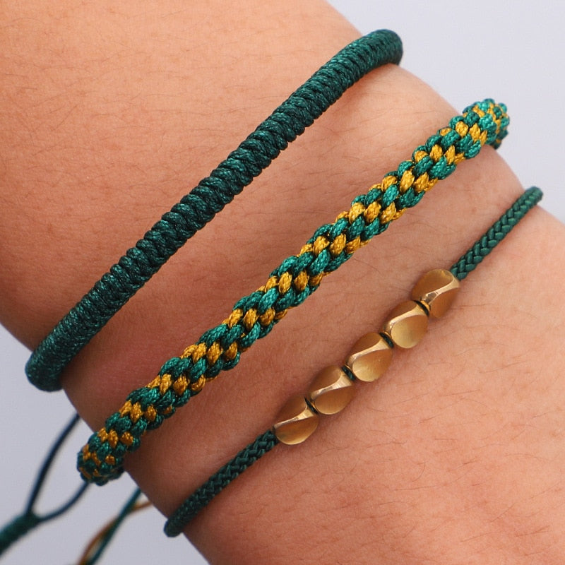 Tibetan Braided Handmade Copper Bracelets - Sets of 3 freeshipping - Dara Laine Murray
