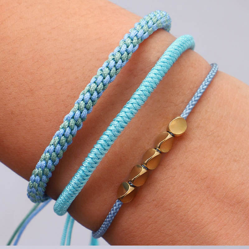Tibetan Braided Handmade Copper Bracelets - Sets of 3 freeshipping - Dara Laine Murray