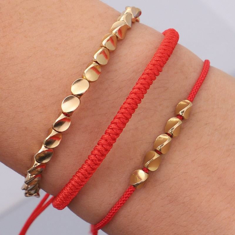 Tibetan Braided Handmade Copper Bracelets - Sets of 3 freeshipping - Dara Laine Murray