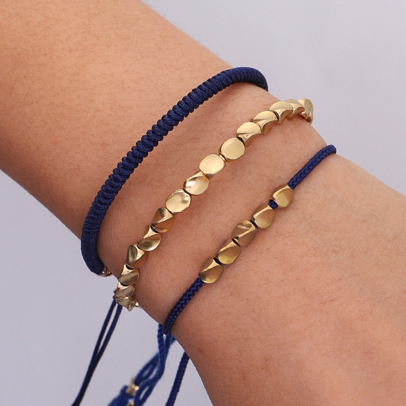 Tibetan Braided Handmade Copper Bracelets - Sets of 3 freeshipping - Dara Laine Murray