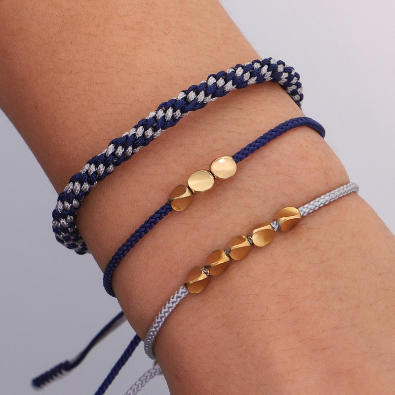 Tibetan Braided Handmade Copper Bracelets - Sets of 3 freeshipping - Dara Laine Murray