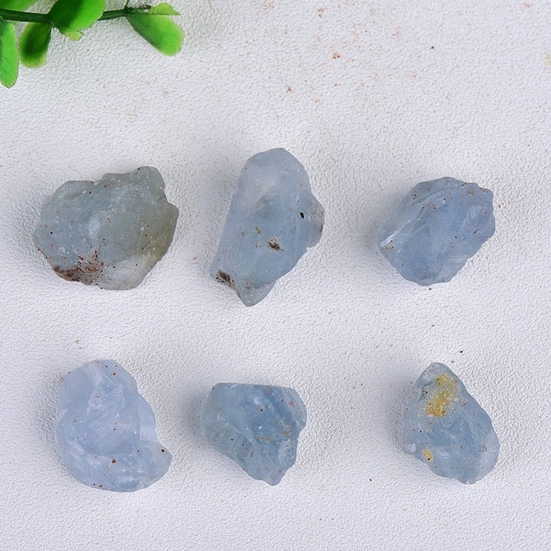 50g Natural Crystal Celestite Tumbled Chips Crushed Stone Healing Crystal Jewelry Making Home Decor Or Aquarium Decor freeshipping - Dara Laine Murray