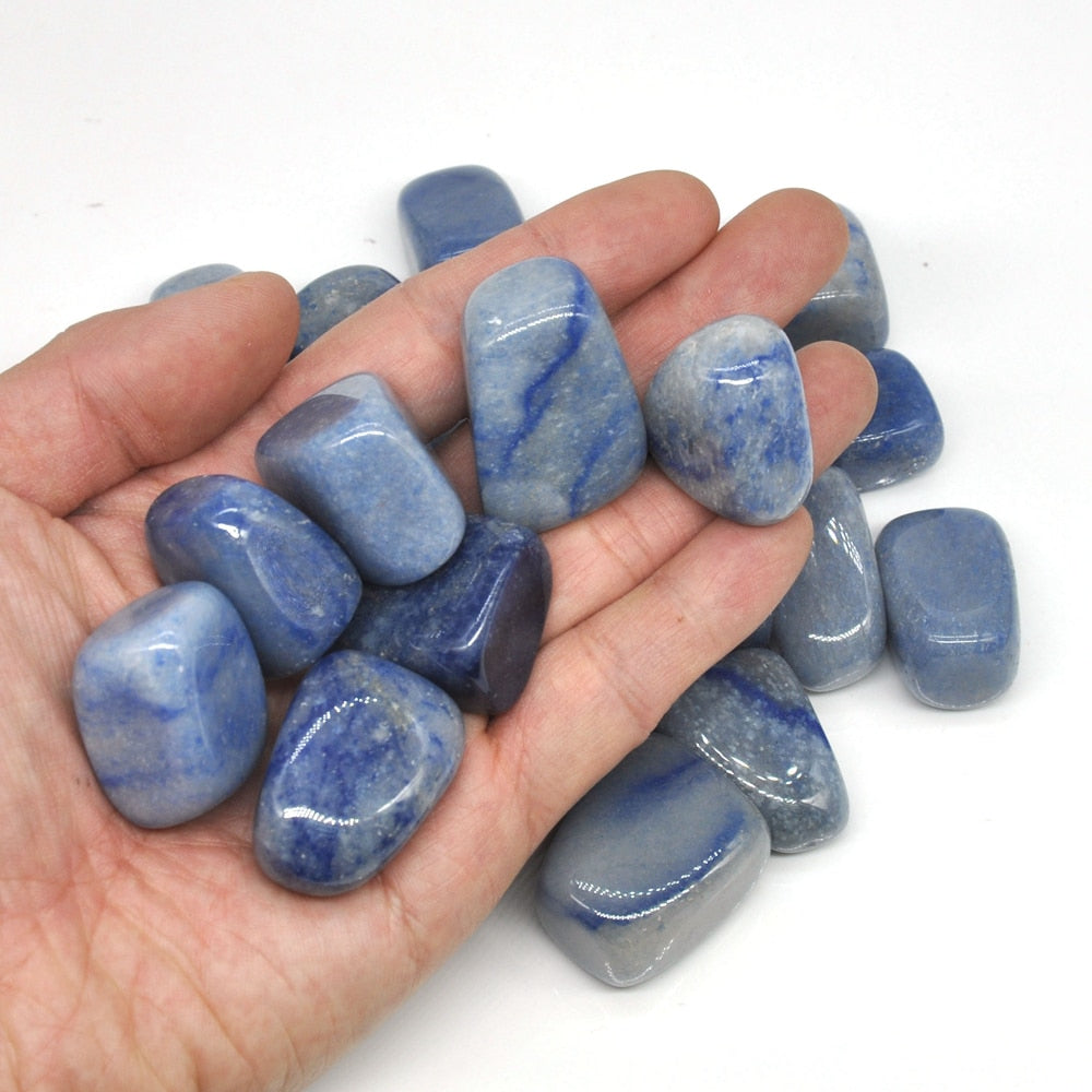 Natural Blue Aventurine Tumbled Stones Bulk Healing Crystals Reiki Polished Gems Raw Aquarium Decoration Minerals Collection.