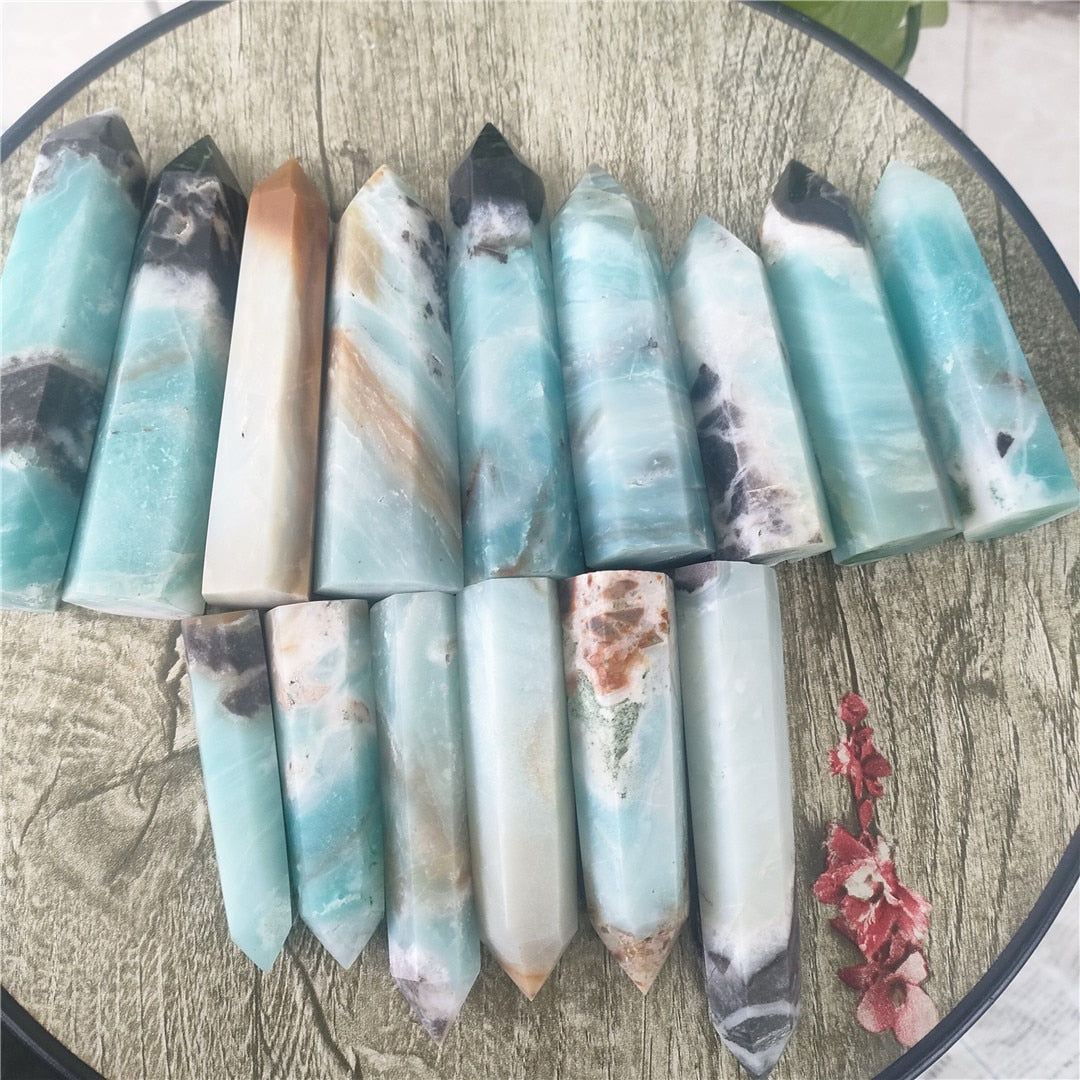 Caribbean Calcite Crystal Tower / Obelisk / Point freeshipping - Dara Laine Murray