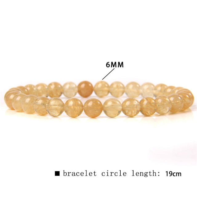 The Yellow Stone Collection - A collection of yellow crystal bracelets for prosperity, success, courage, and strength