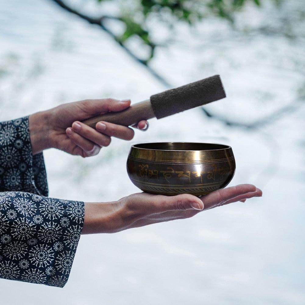 Brass Singing / Meditation Bowl Handmade in Tibet freeshipping - Dara Laine Murray