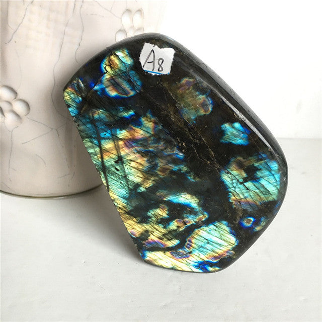 Choose Your Own Labradorite Crystal Piece 70-400g options Yellow and Blue Labradorite