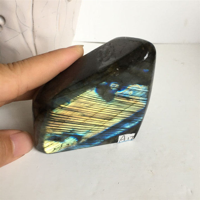 Choose Your Own Labradorite Crystal Piece 70-400g options Yellow and Blue Labradorite