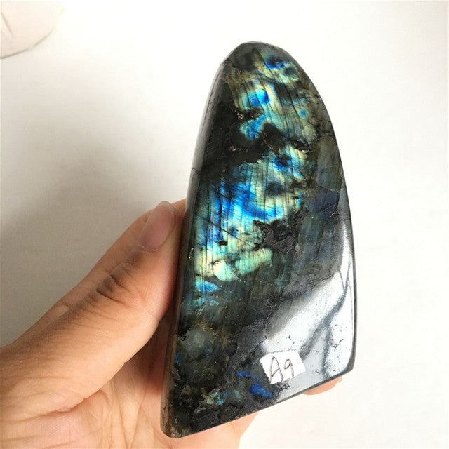Choose Your Own Labradorite Crystal Piece 70-400g options Yellow and Blue Labradorite
