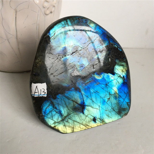 Choose Your Own Labradorite Crystal Piece 70-400g options Yellow and Blue Labradorite
