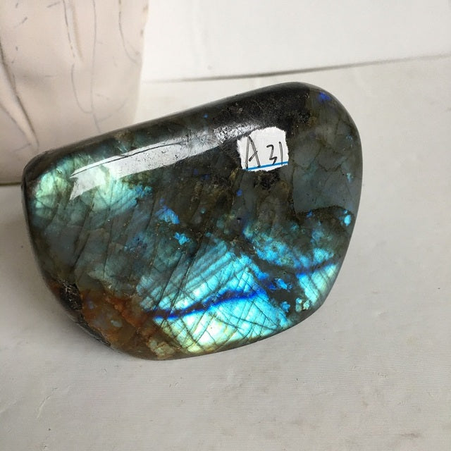 Choose Your Own Labradorite Crystal Piece 70-400g options Yellow and Blue Labradorite