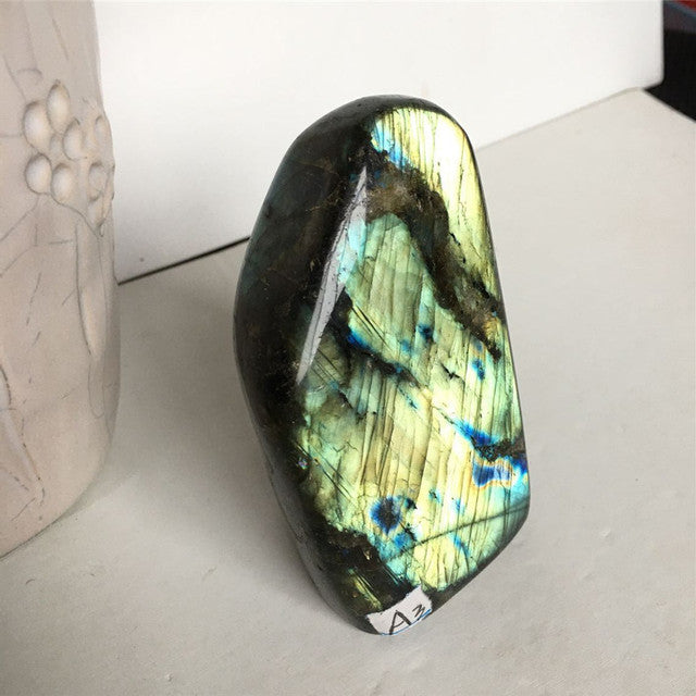 Choose Your Own Labradorite Crystal Piece 70-400g options Yellow and Blue Labradorite