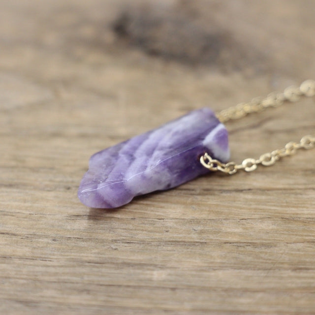 Polished Stone Crystal Slice / Slab Pendants Necklace Crystal Jewelry - Irregular and Natural Shapes