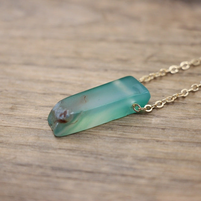 Polished Stone Crystal Slice / Slab Pendants Necklace Crystal Jewelry - Irregular and Natural Shapes