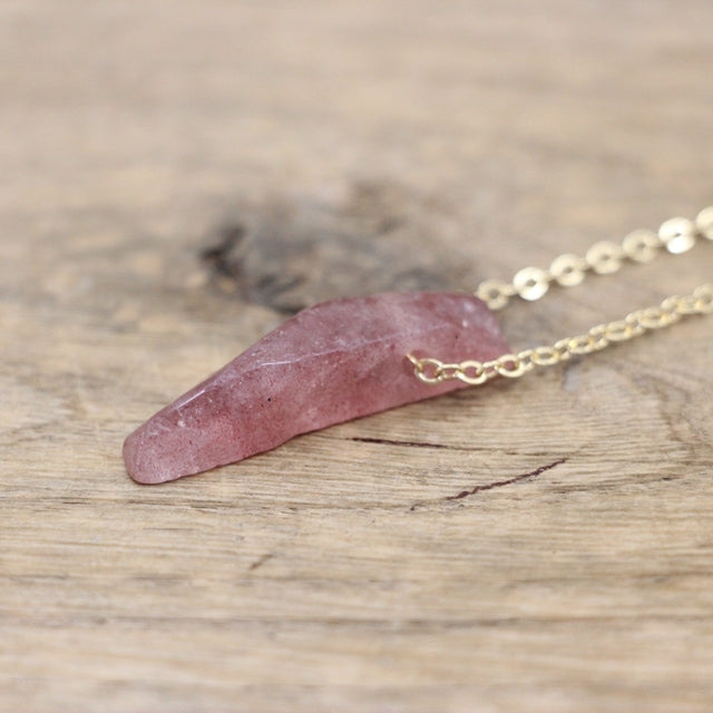 Polished Stone Crystal Slice / Slab Pendants Necklace Crystal Jewelry - Irregular and Natural Shapes
