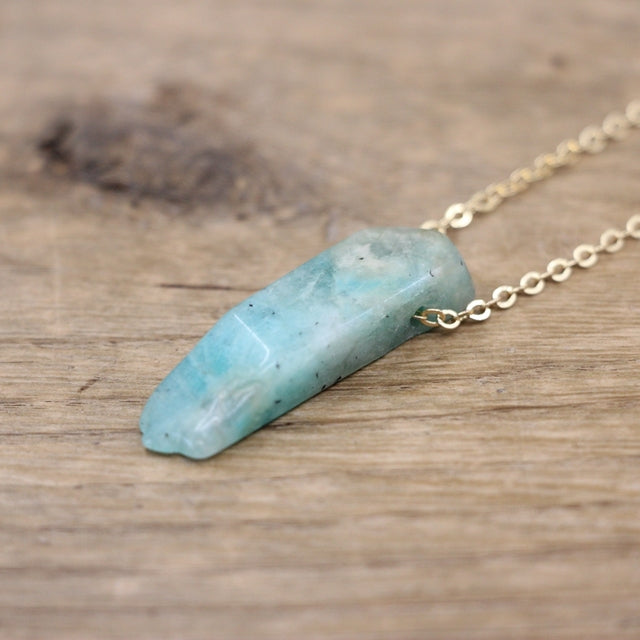 Polished Stone Crystal Slice / Slab Pendants Necklace Crystal Jewelry - Irregular and Natural Shapes