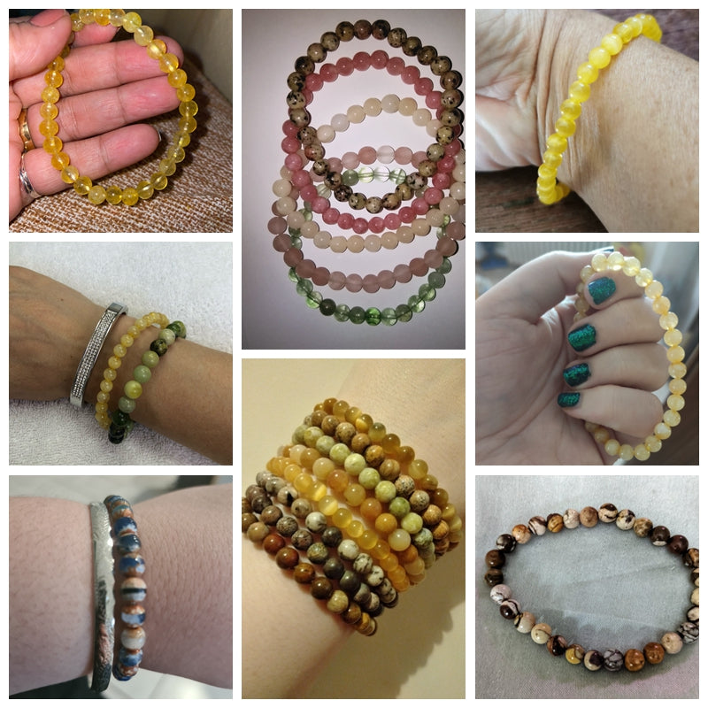 The Yellow Stone Collection - A collection of yellow crystal bracelets for prosperity, success, courage, and strength