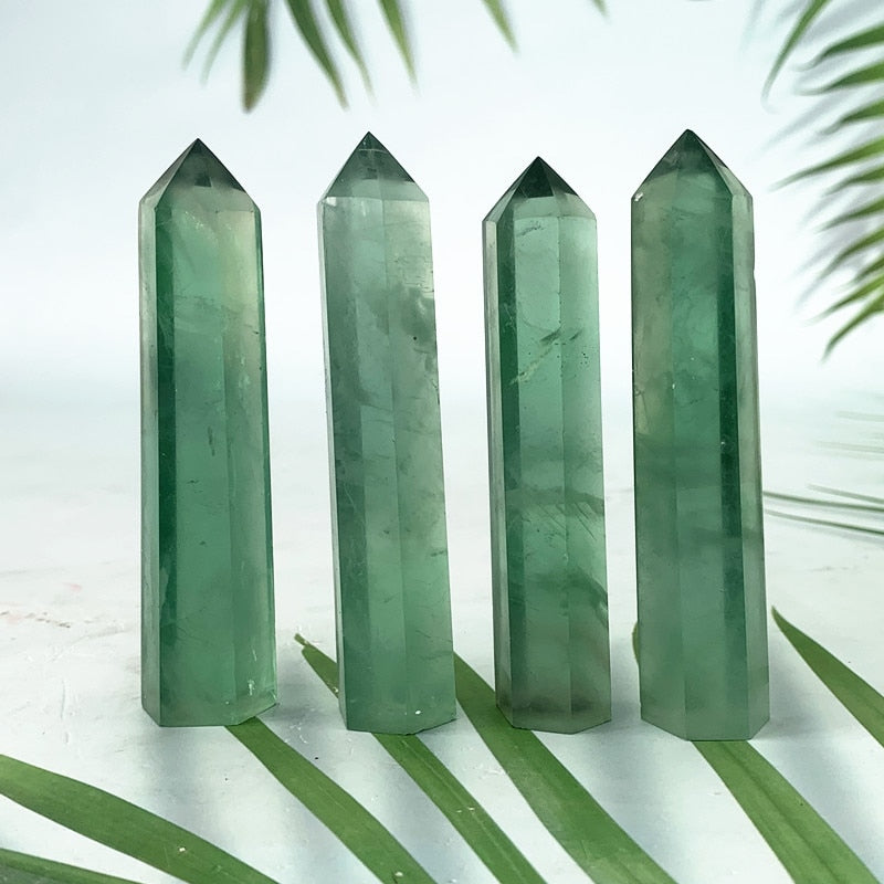 Fluorite Crystal Wand / Point / Tower / Obelisk Green freeshipping - Dara Laine Murray