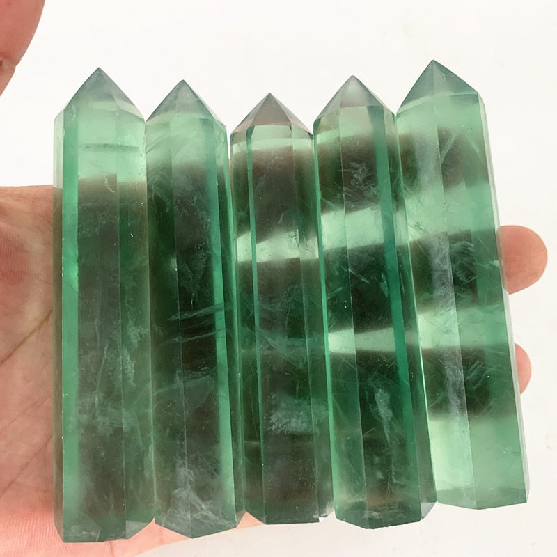 Fluorite Crystal Wand / Point / Tower / Obelisk Green freeshipping - Dara Laine Murray