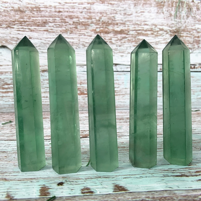 Fluorite Crystal Wand / Point / Tower / Obelisk Green freeshipping - Dara Laine Murray