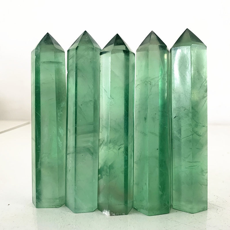 Fluorite Crystal Wand / Point / Tower / Obelisk Green freeshipping - Dara Laine Murray