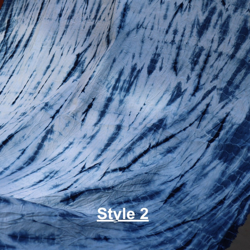 Traditional Shibori Hand Dyed Indigo Fabric Tablecloth / Tapestry freeshipping - Dara Laine Murray