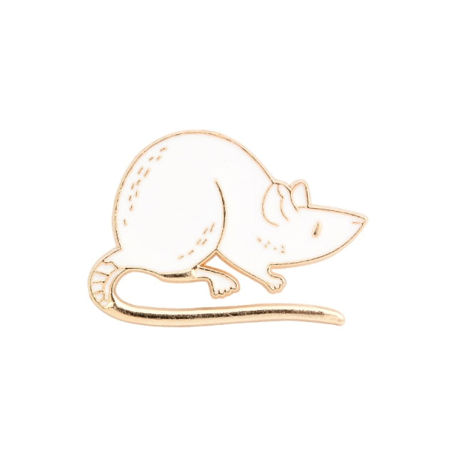 Baltimore Rat Enamel Pin - Black or White freeshipping - Dara Laine Murray