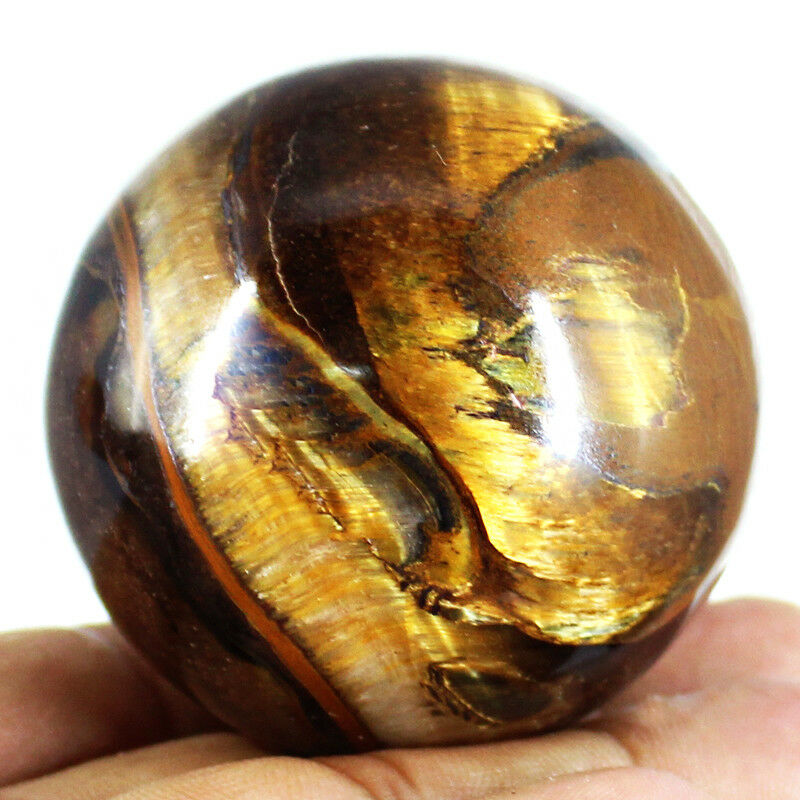 AAA 1pcs Tiger Eye Rare Natural Carving Sphere Ball Free stand Chakra Healing Reiki Stones Carved Crafts Wholesale.