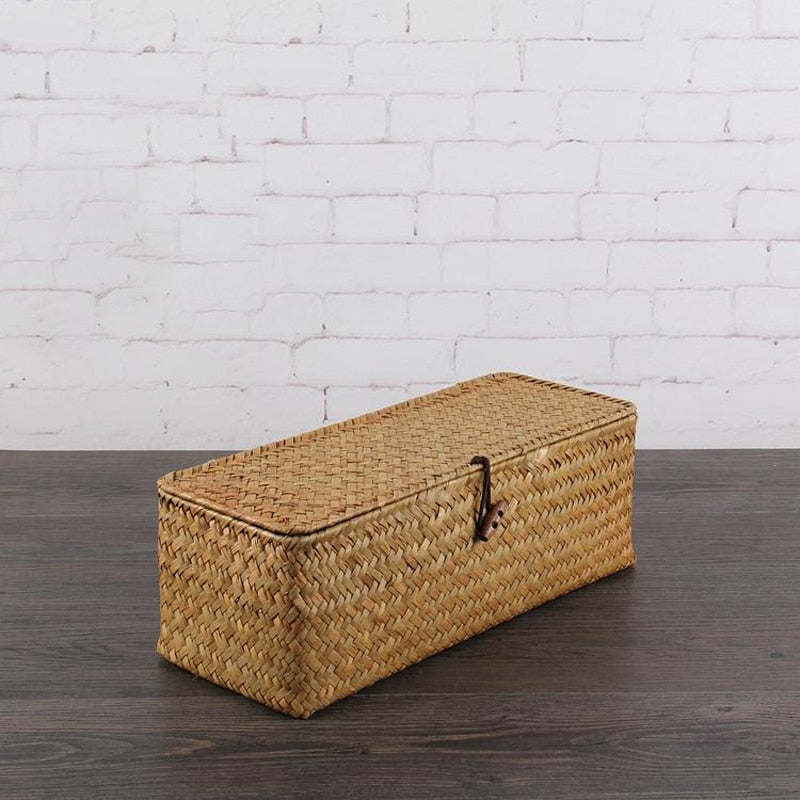 Handmade Seagrass Three Section Storage Basket freeshipping - Dara Laine Murray