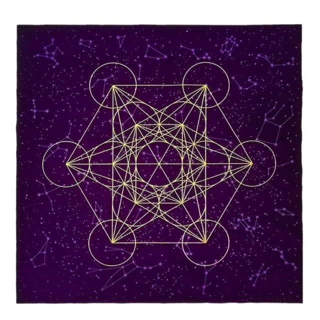 Crystal Grid Altar Velvet Cloth freeshipping - Dara Laine Murray