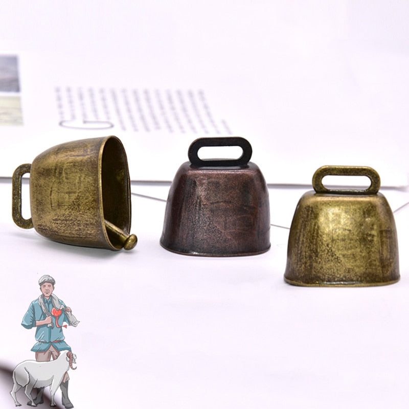 3Pcs Cow Horse Sheep Grazing Bell Farm Animal Anti Lost Copper Bells Loud Crisp Spread DIY Accessories Pet Pendant Decorations freeshipping - Dara Laine Murray