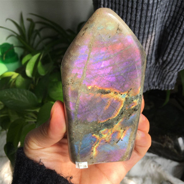 Misty Starlight Violet Labradorite Crystal - Freeform w/ Pink and Purple Flash (rare) choose your own