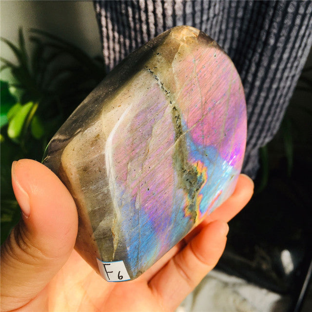 Misty Starlight Violet Labradorite Crystal - Freeform w/ Pink and Purple Flash (rare) choose your own