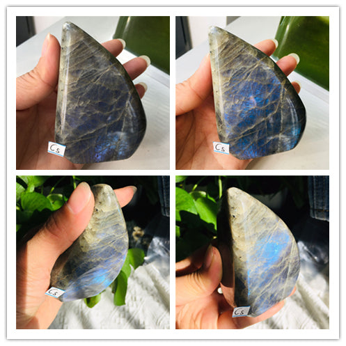 Misty Starlight Violet Labradorite Crystal - Freeform w/ Pink and Purple Flash (rare) choose your own