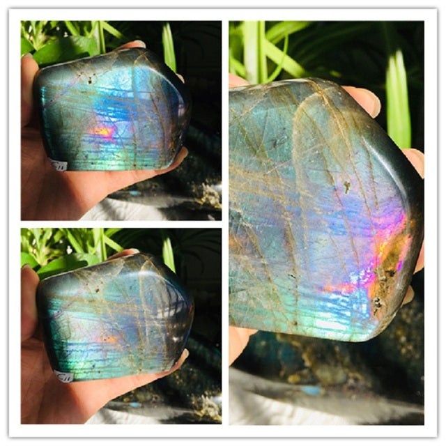 Misty Starlight Violet Labradorite Crystal - Freeform w/ Pink and Purple Flash (rare) choose your own