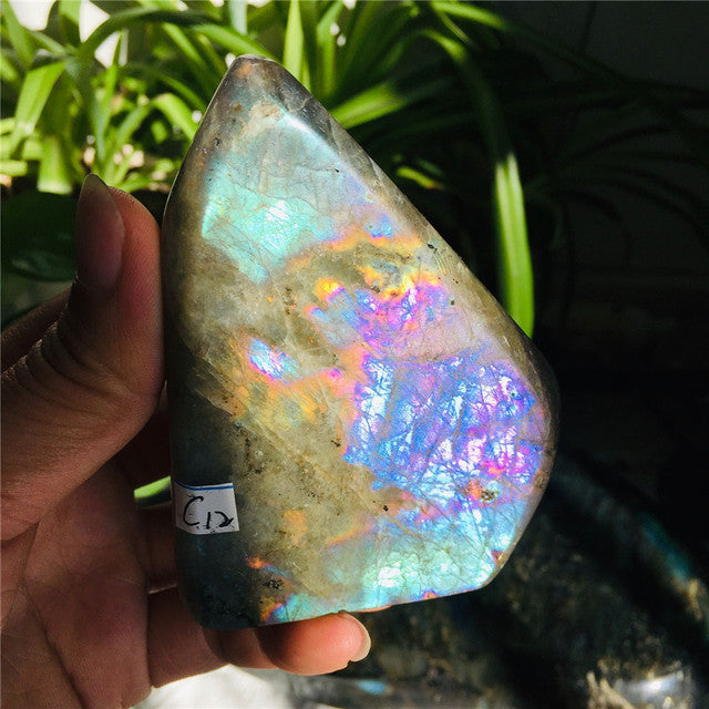 Misty Starlight Violet Labradorite Crystal - Freeform w/ Pink and Purple Flash (rare) choose your own