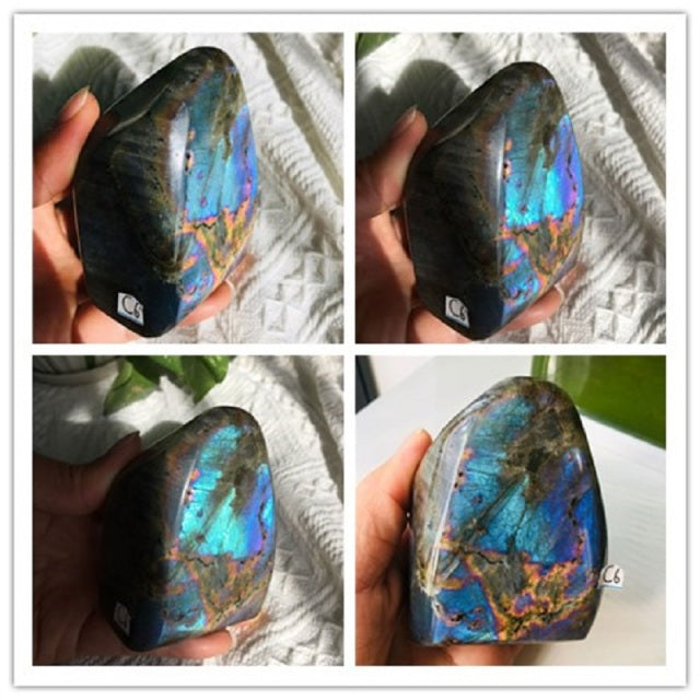 Misty Starlight Violet Labradorite Crystal - Freeform w/ Pink and Purple Flash (rare) choose your own