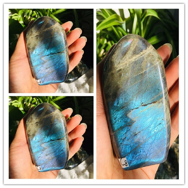 Misty Starlight Violet Labradorite Crystal - Freeform w/ Pink and Purple Flash (rare) choose your own