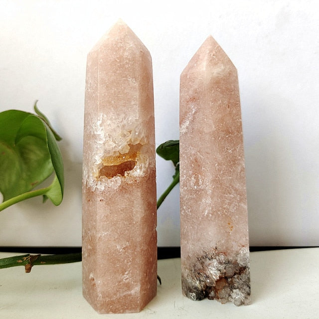 Natural Pink Amethyst Crystal Tower Wand Point Mineral Room Decoration Stones Energy Spiritual Meditation and Healing Crystals freeshipping - Dara Laine Murray