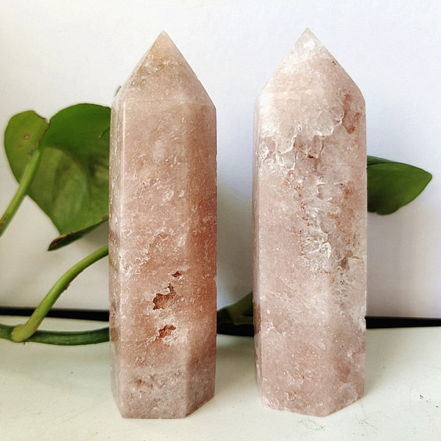 Natural Pink Amethyst Crystal Tower Wand Point Mineral Room Decoration Stones Energy Spiritual Meditation and Healing Crystals freeshipping - Dara Laine Murray