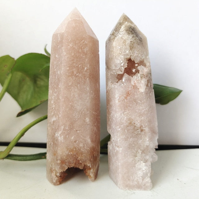 Natural Pink Amethyst Crystal Tower Wand Point Mineral Room Decoration Stones Energy Spiritual Meditation and Healing Crystals freeshipping - Dara Laine Murray