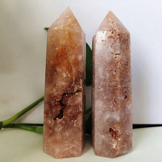 Natural Pink Amethyst Crystal Tower Wand Point Mineral Room Decoration Stones Energy Spiritual Meditation and Healing Crystals freeshipping - Dara Laine Murray